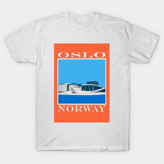 Oslo Norway Scandinavian T-Shirt by DiegoCarvalho